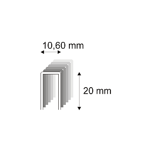 Truhlářské spony s pryskyřicí Narex 363/20-75 - 10,60 x 20 mm