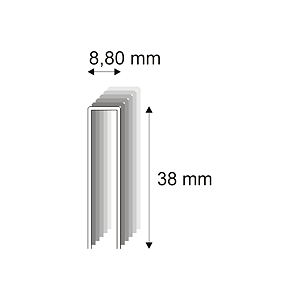 Truhlářské spony Narex 352ZVL/38 - 8,80 x 38 mm - 7 600 ks
