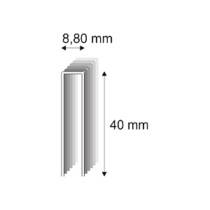 Truhlářské spony Narex 352ZVL/40 - 8,80 x 38 mm - 7 600 ks