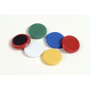 Magnety Mikov 852 - barevné 24 mm - 100 ks