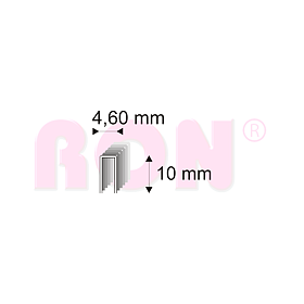Truhlářské spony Narex 331/10 - 4,60 x 10 mm - 64 000 ks