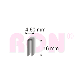 Truhlářské spony Narex 333/16 - 4,60 x 16 mm - 43 000 ks