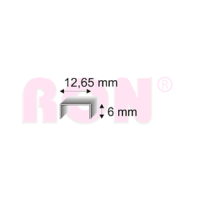 Čalounické spony Narex 337/06 - 12,65 x 6 mm - 61 600 ks