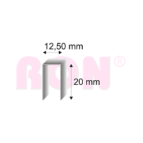 Čalounické spony Narex 342/20 - 12,50 x 20 mm - 12 000 ks