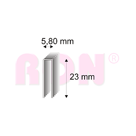 Truhlářské spony s pryskyřicí Narex 343/23 - 5,80 x 23 mm - 3 200 ks