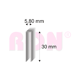 Truhlářské spony s pryskyřicí Narex 343/30 - 5,80 x 30 mm - 5 200 ks