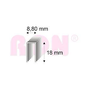Truhlářské spony s pryskyřicí Narex 352/18 - 8,80 x 18 mm