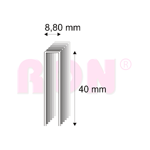 Truhlářské spony s pryskyřicí Narex 352/40 - 8,80 x 40 mm