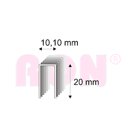 Truhlářské spony s pryskyřicí Narex 353/20 - 10,10 x 20 mm