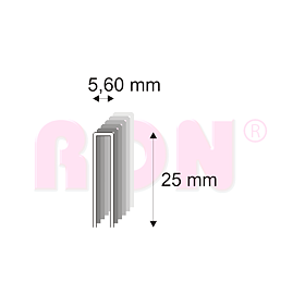 Truhlářské spony s pryskyřicí Narex 364/25 - 5,60 x 25 mm