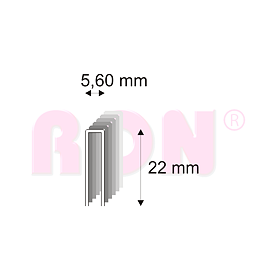 Truhlářské spony Narex 364/22 - 5,60 x 22 mm - 600 ks
