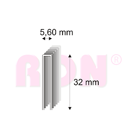 Truhlářské spony s pryskyřicí Narex 364/32 - 5,60 x 32 mm - 4 400 ks