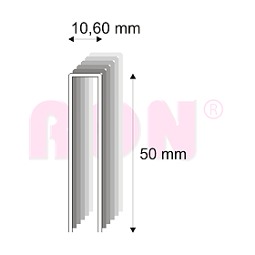 Tesařské spony s pryskyřicí Narex 367/50-70 - 10,60 x 50 mm