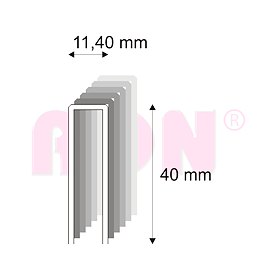 Tesařské spony Narex 368/40 - 11,40 x 40 mm - 4 300 ks