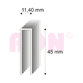 Tesařské spony s pryskyřicí Narex 368/45 - 11,40 x 45 mm - 4 200 ks