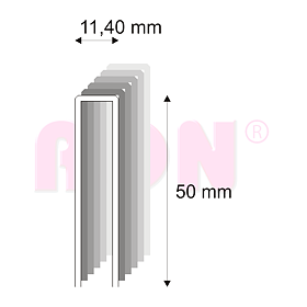 Tesařské spony s pryskyřicí Narex 368/50 - 11,40 x 50 mm - 3 500 ks