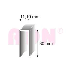 Tesařské spony s pryskyřicí Narex 370/30 - 11,10 x 30 mm - 7 000 ks