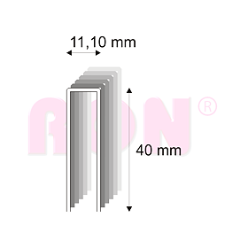 Tesařské spony s pryskyřicí Narex 370/40 - 11,10 x 40 mm - 4 800 ks
