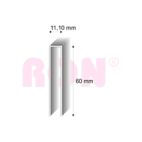 Tesařské spony s pryskyřicí Narex 370/60 - 11,10 x 60 mm - 3 600 ks
