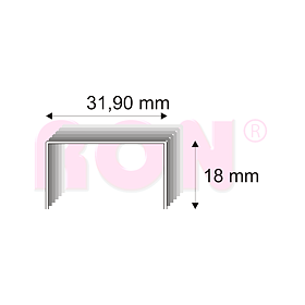 Kartonážní spony Narex 387/18 CU - 60 - 31,90 x 18 mm - 3 960 ks