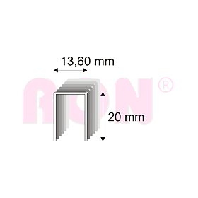 Čalounické spony Narex 489/20 - 13,60 x 20 mm - 10 400 ks
