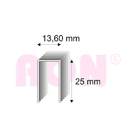 Čalounické spony Narex 489/25 - 13,60 x 25 mm - 8 400 ks