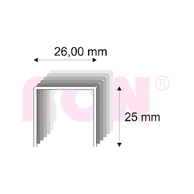 Tesařské spony s pryskyřicí Narex 580/25 - 26 x 25 mm - 3 000 ks
