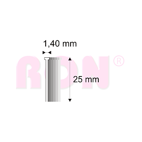 Truhlářské Brady Narex 16/25 - 1,40 x 25 mm - 2 500 ks