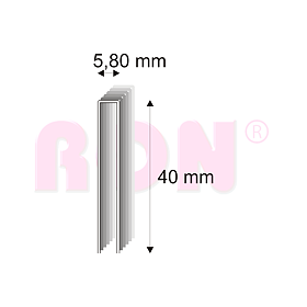 Truhlářské spony Narex 343/40 - 5,80 x 40 mm - 2 700 ks