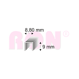 Tesařské spony Narex 352/09 - 8,80 x 9 mm - 34 000 ks