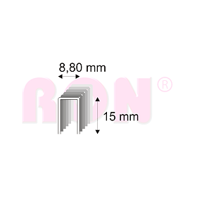 Truhlářské spony s pryskyřicí Narex 352/15 - 8,80 x 15 mm