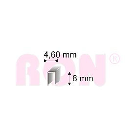 Truhlářské spony Narex 331/08 - 4,60 x 8 mm - 15 000 ks