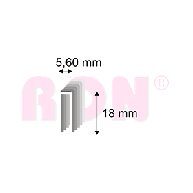 Truhlářské spony s pryskyřicí Narex 364/18 - 5,60 x 18 mm