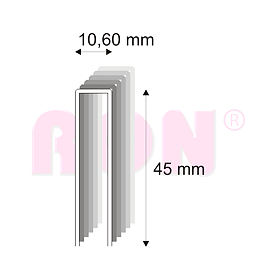 Tesařské spony s pryskyřicí Narex 367/45-70 - 10,60 x 45 mm - 5 040 ks