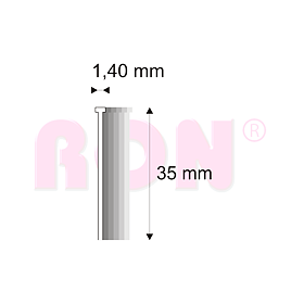 Truhlářské Brady Narex 16/35 - 1,40 x 35 mm - 4 000 ks