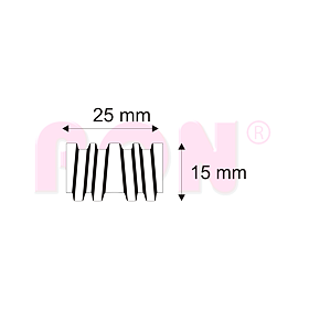 Truhlářské Vlnovce Narex CF/15 - W15 - 25 x 15 mm - 5 180 ks