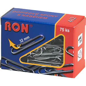 Dopisové spony Mikov 412 - s náběhem 32 mm - 75 ks
