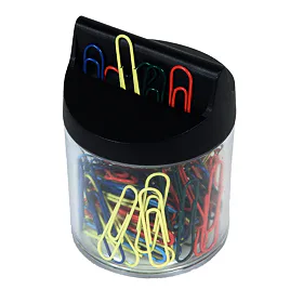 Magnetický zásobník na dopisové spony Mikov 453 - 100 ks barevných sponek