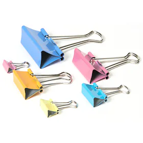 Binder klipy Mikov 421 - barevný mix 19 mm