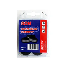 Magnety Mikov 850 - super silné 27 mm - 6 ks