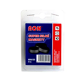 Magnety Mikov 850 - super silné 22 mm - 6 ks