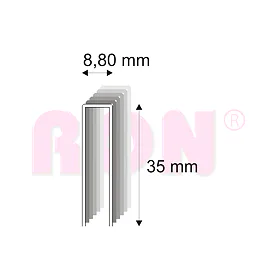 Truhlářské spony 352/35 - 8,80 x 35 mm - 8 400 ks