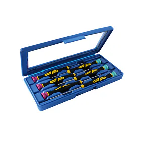 Sada šroubováků v kufru 6dílná MICRO – 3 ks křížové PH, 3 ks ploché