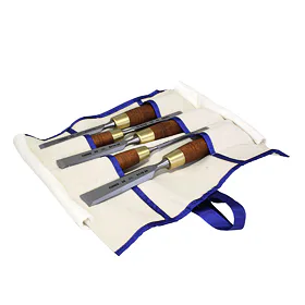 Sada plochých dlát v kapsáři 5dílná WOOD PLUS - 6, 12, 16, 20, 26 mm