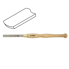 Struh ubírací zaoblený Narex HSS PROFI 18 x 150 mm