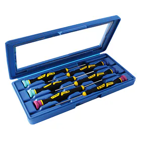 Sada šroubováků v kufru 6dílná MICRO – křížové PH, pozidriv PZ, ploché