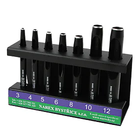 Sada tyčových výsečníků ve stojánku Narex 7dílná