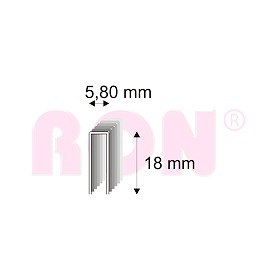 Truhlářské spony Narex 343/18 - 5,80 x 18 mm