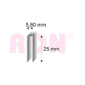 Truhlářské spony Narex 343/25 - 5,80 x 25 mm