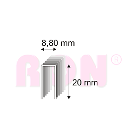 Truhlářské spony s pryskyřicí Narex 352/20 - 8,80 x 20 mm